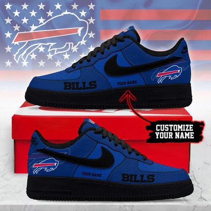 LIMITED EDITION - NEW CUSTOMIZED NFL03 BFB BF BILLS AF1 SNEAKERS