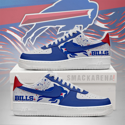 LIMITED EDITION - NEW CUSTOMIZED NFL03 BFB BF BILLS AF1 SNEAKERS