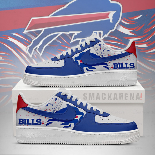 LIMITED EDITION - NEW CUSTOMIZED NFL03 BFB BF BILLS AF1 SNEAKERS