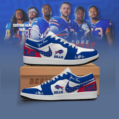 [SPECIAL OFFER] NEW CUSTOMIZED NFL03 BFB BUFFALO BILLS AIR JORDAN LOW SHOES