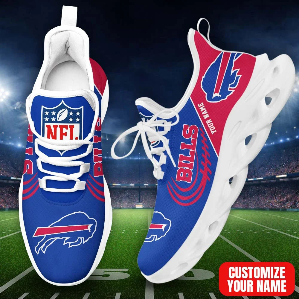 LIMITED EDITION - NEW CUSTOMIZED NFL03 BFB BF BILLS PREMIUM CLUNKY SNEAKERS
