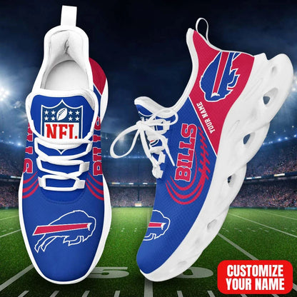LIMITED EDITION - NEW CUSTOMIZED NFL03 BFB BF BILLS PREMIUM CLUNKY SNEAKERS
