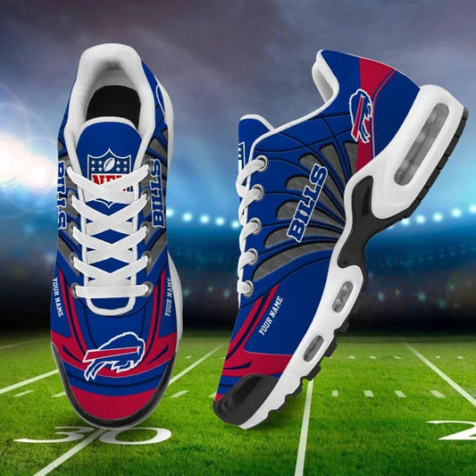 LIMITED EDITION - NEW CUSTOMIZED NFL03 BFB BUFFALO BILLS AIR MAX PLUS SNEAKERS