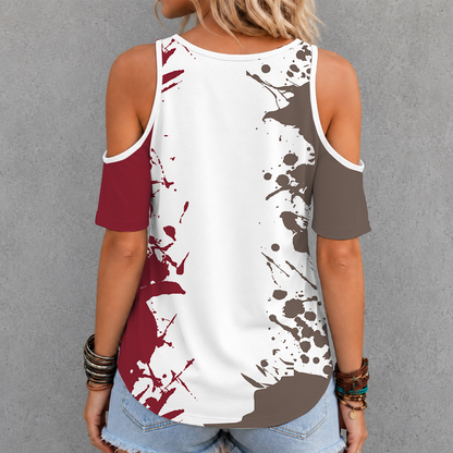 [FAN FAVORITE] NEW CUSTOMIZED NCAA MFF03 BOE BOSTON COLLEGE EAGLES CRISS CROSS V-NECK TOP
