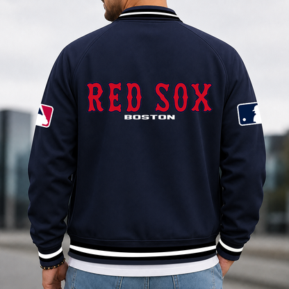 [FLASH SALE] NEW CUSTOMIZED MLB03 BRS BOSTON RED SOX MULTICOLOR MEN'S CASUAL JACKET