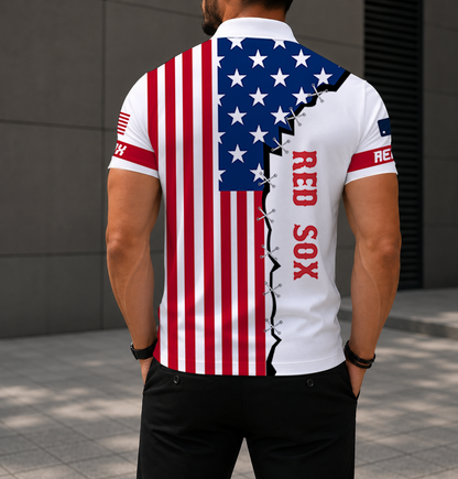 LIMITED EDITION - NEW CUSTOMIZED MLB03 BRS BOSTON RED SOX POLO SHIRT, ZIP POLO SHIRT & T-SHIRTS