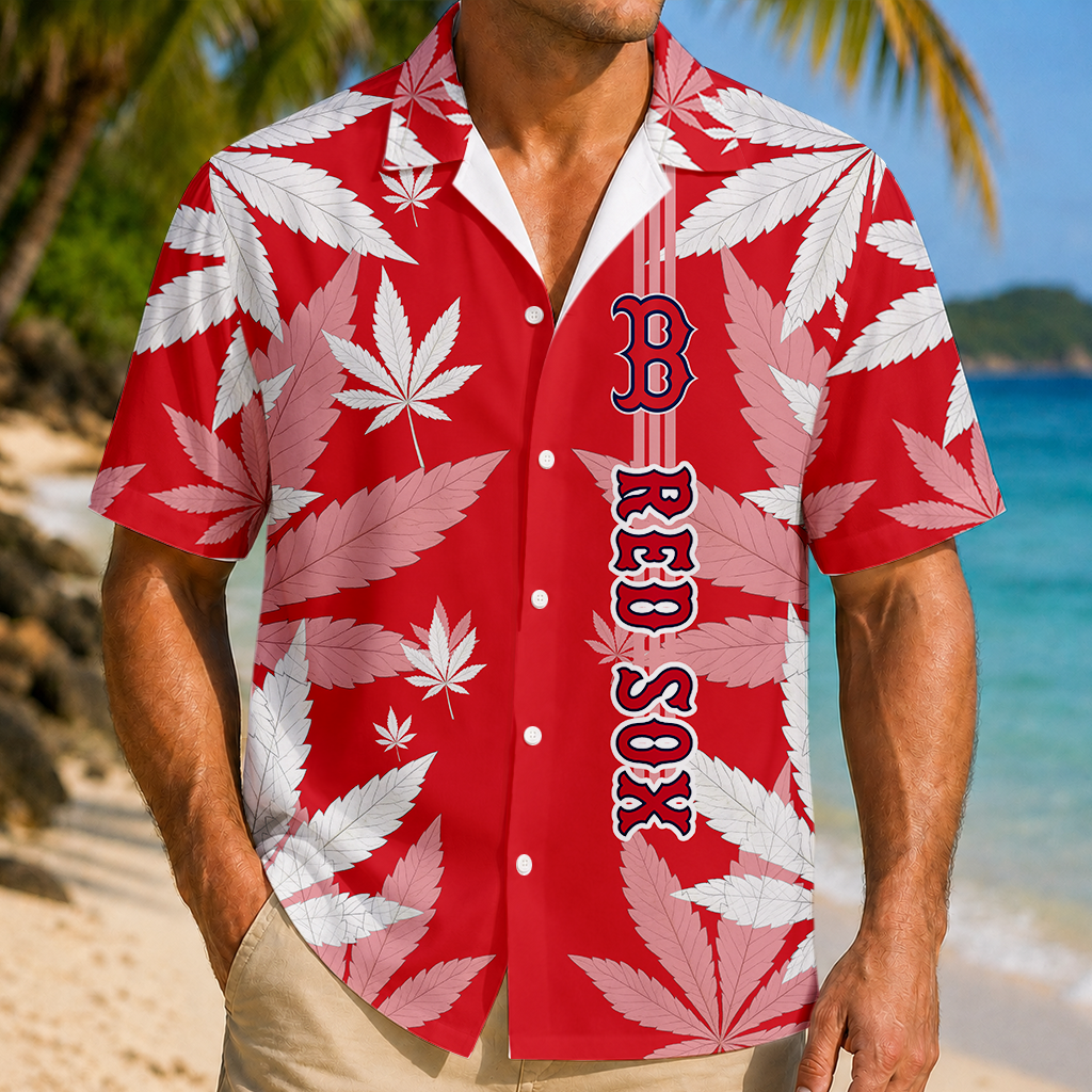 LIMITED EDITION - NEW CUSTOMIZED MLB03 BRS BOSTON RED SOX UNISEX HAWAIIAN SHIRT