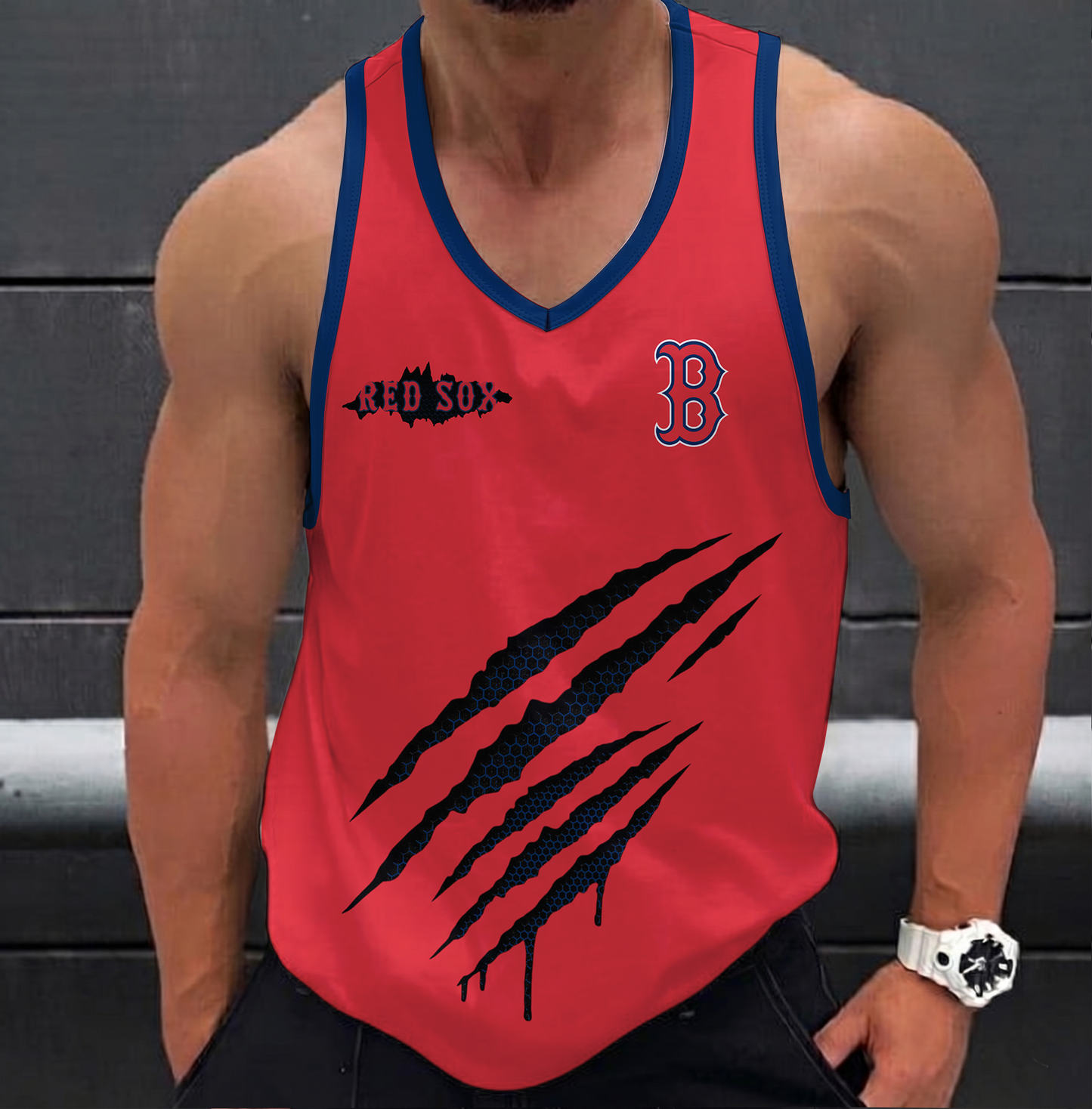 VIRAL EDITION - NEW CUSTOMIZED MLB03 BOSTON RED SOX UNISEX TANK TOP
