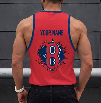 VIRAL EDITION - NEW CUSTOMIZED MLB03 BOSTON RED SOX UNISEX TANK TOP