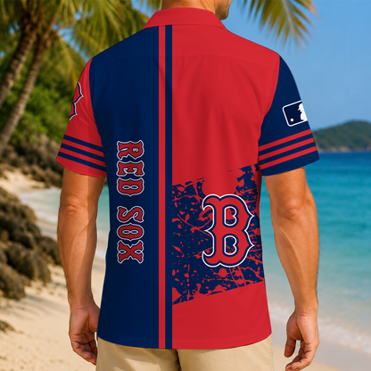 LIMITED EDITION - NEW CUSTOMIZED MLB03 BRS BOSTON RED SOX UNISEX HAWAIIAN SHIRT