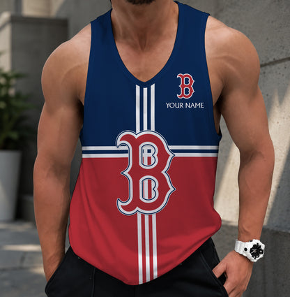 LIMITED EDITION - NEW CUSTOMIZED MLB03 BOSTON RED SOX UNISEX TANK TOP
