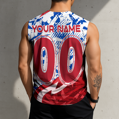 LIMITED EDITION - NEW CUSTOMIZED MLB03 BRS BOSTON RED SOX TANKTOP & GYM SHIRT