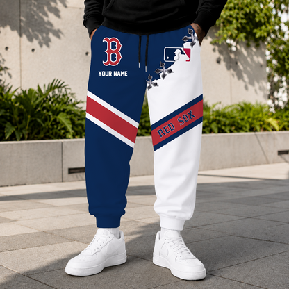 LIMITED EDITION - NEW CUSTOMIZED MLB03 BRS BOSTON RED SOX SWEATPANTS