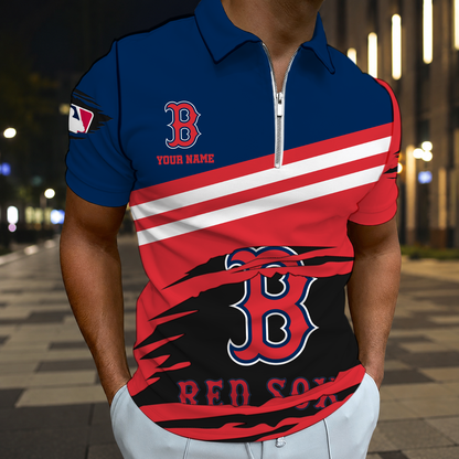 EXCLUSIVE EDITION - NEW CUSTOMIZED MLB03 BRS BOSTON RED SOX T-SHIRT, POLO SHIRT, ZIP POLO SHIRT, SWEATSHIRT, HOODIE & ZIP HOODIE