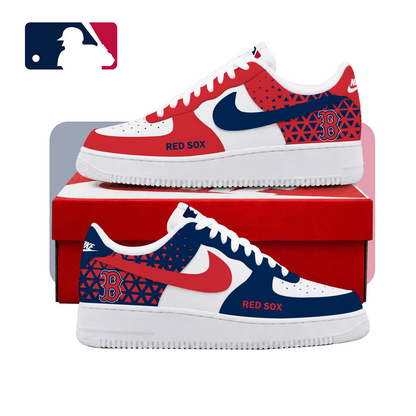 VIRAL EDITION - NEW CUSTOMIZED MLB03 BRS BOSTON RED SOX AF1 SHOES