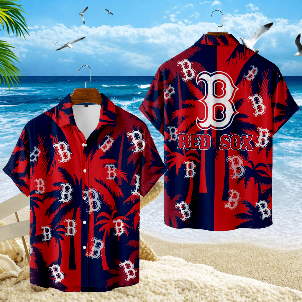 LIMITED EDITION - NEW CUSTOMIZED MLB03 BRS BOSTON RED SOX UNISEX HAWAIIAN SHIRT