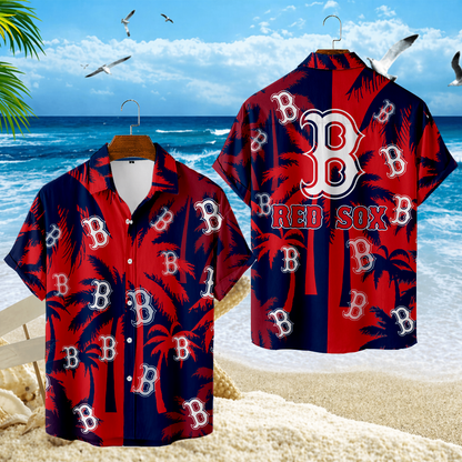 LIMITED EDITION - NEW CUSTOMIZED MLB03 BRS BOSTON RED SOX UNISEX HAWAIIAN SHIRT