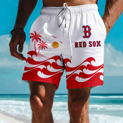 LIMITED EDITION - NEW PREMIUM MLB03 BRS BOSTON RED SOX SHORT PANTS