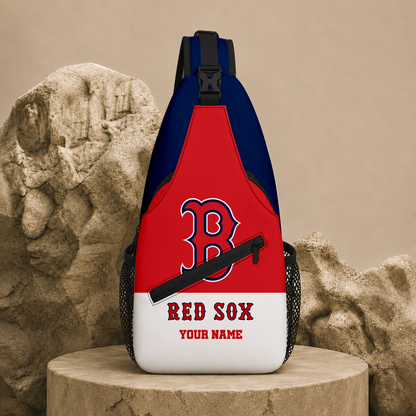 LIMITED EDITION - NEW CUSTOMIZED MLB03 BRS BOSTON RED SOX SLING BAG