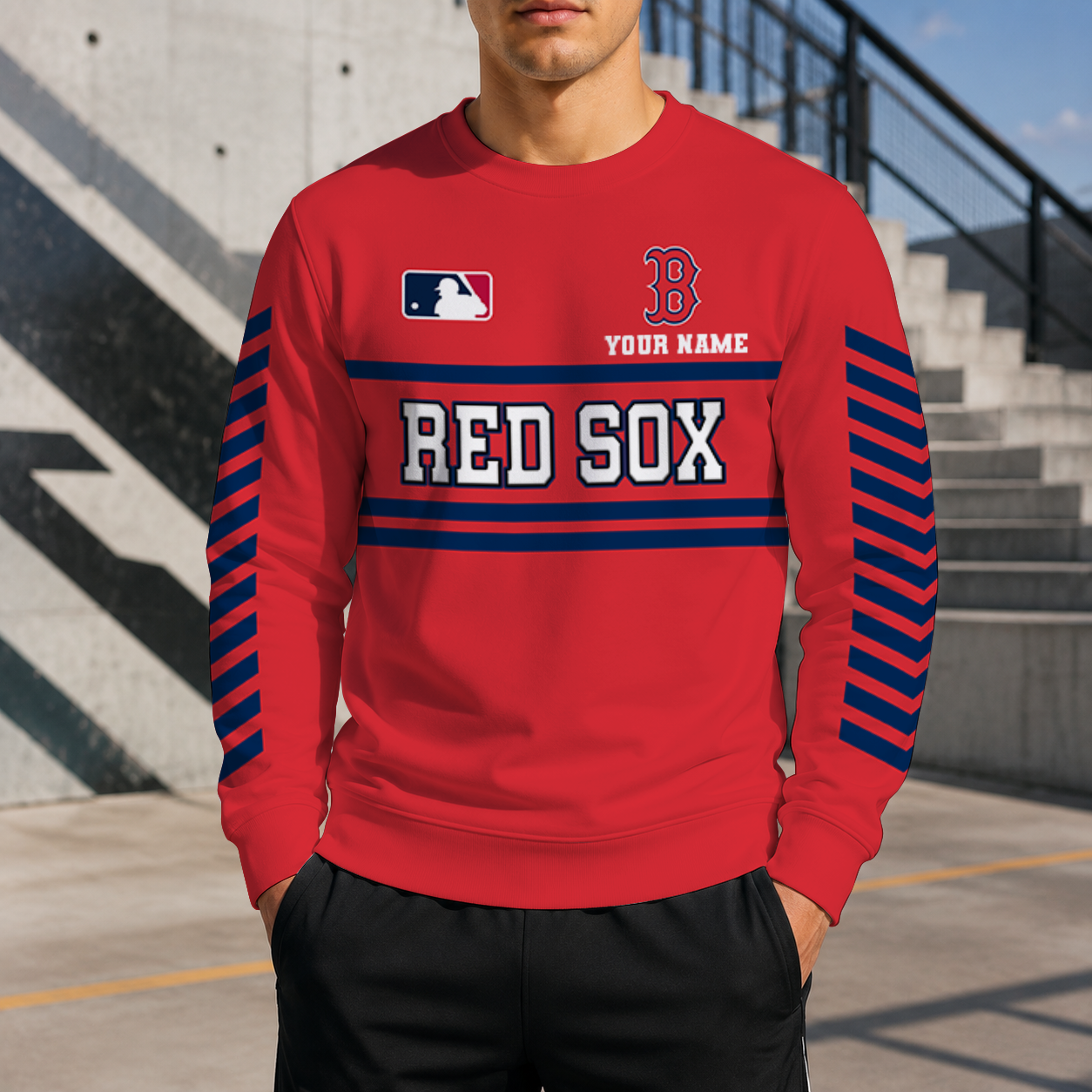 VIRAL EDITION - NEW CUSTOMIZED MLB03 BRS BOSTON RED SOX UNISEX SWEATSHIRT