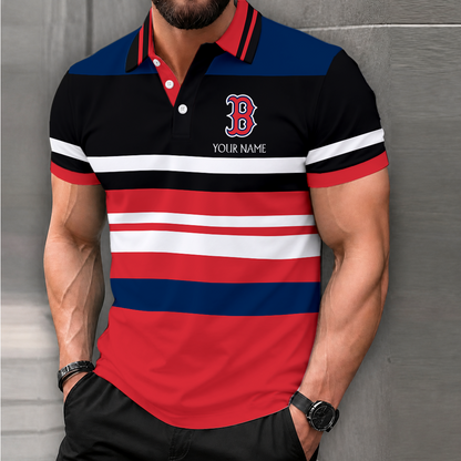 LIMITED EDITION - NEW CUSTOMIZED MLB03 BRS BOSTON RED SOX POLO SHIRT, ZIP POLO SHIRT & T-SHIRTS