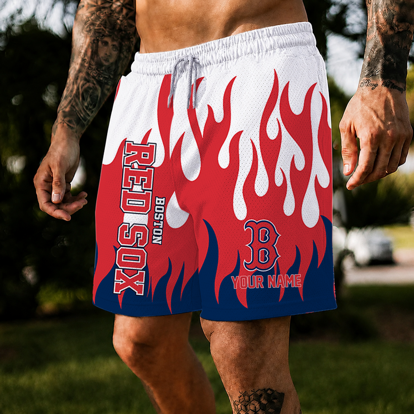 [FLASH SALE] NEW CUSTOMIZED MLB03 BRS BOSTON KHAKI SOX SHORT PANTS
