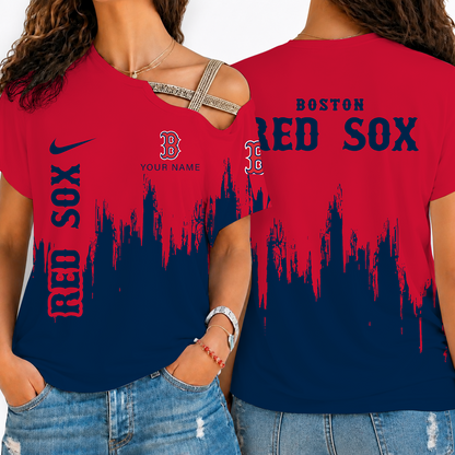 [FLASH SALE] NEW CUSTOMIZED MLB03 BRS BOSTON KHAKI SOX SHOULDER SHIRT