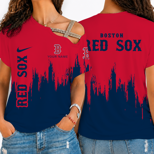 [FLASH SALE] NEW CUSTOMIZED MLB03 BRS BOSTON KHAKI SOX SHOULDER SHIRT