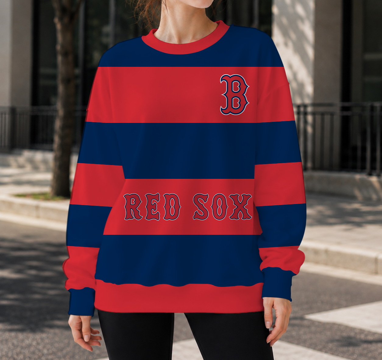 LIMITED EDITION - NEW CUSTOMIZED MLB03 BRS BOSTON RED SOX UNISEX SWEATSHIRT