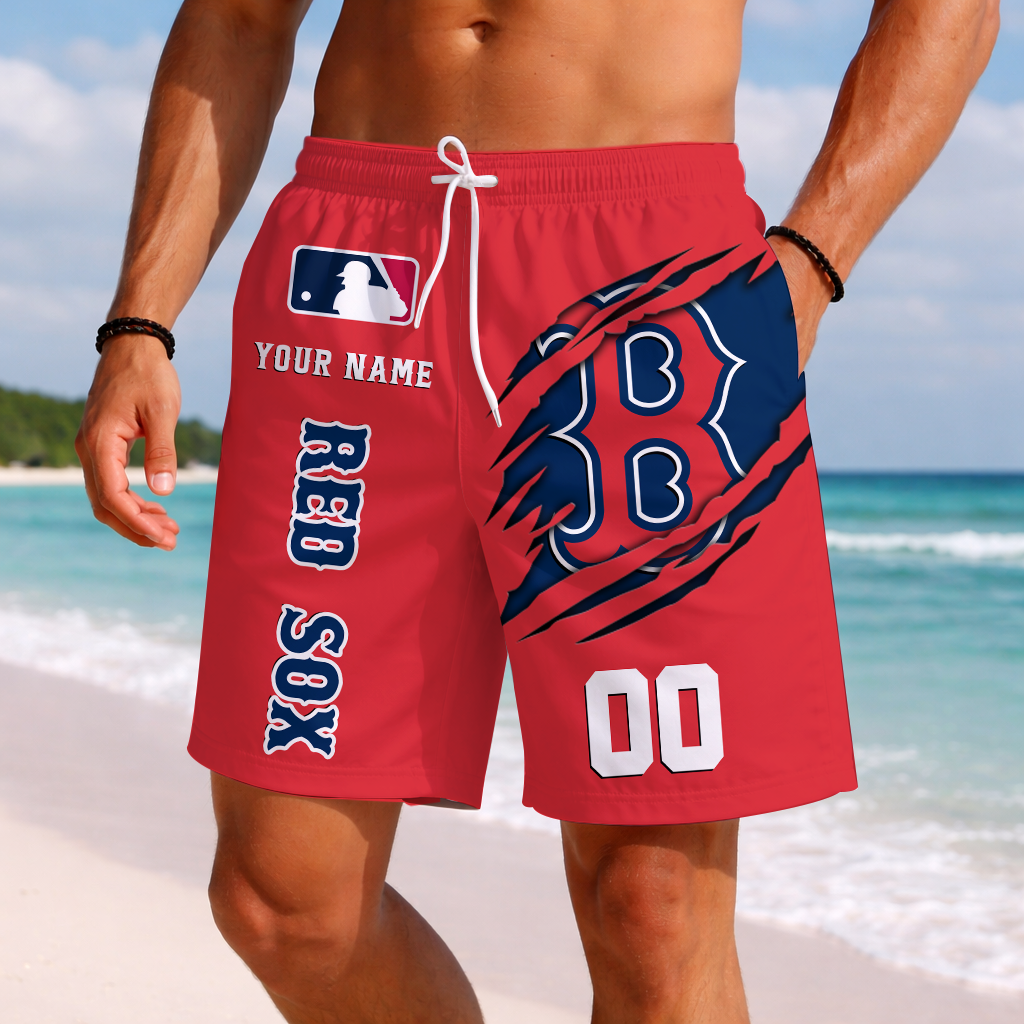 LIMITED EDITION - NEW PREMIUM MLB03 BRS BOSTON RED SOX SHORT PANTS
