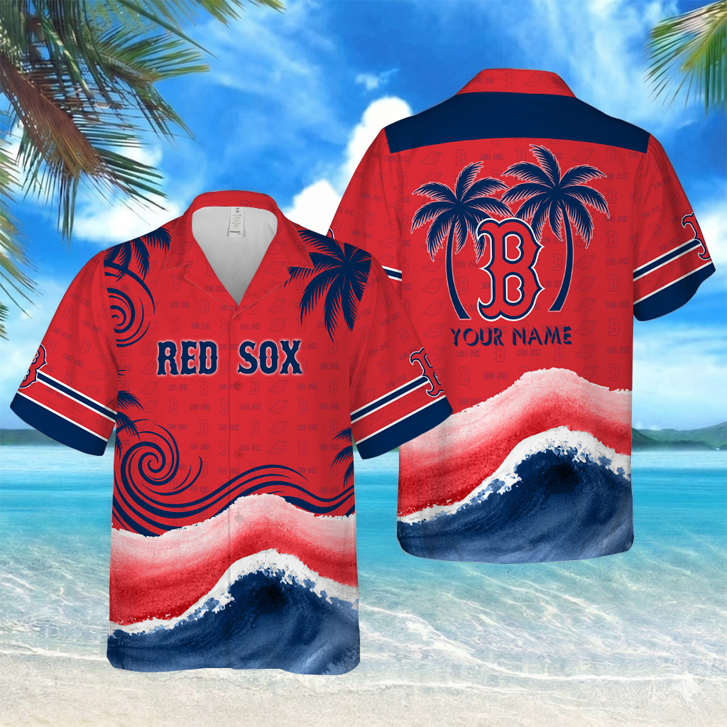 LIMITED EDITION - NEW CUSTOMIZED MLB03 BRS BOSTON RED SOX UNISEX HAWAIIAN SHIRT