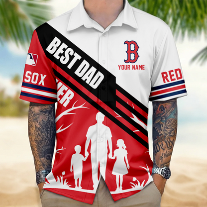 LIMITED EDITION - NEW CUSTOMIZED MLB03 BRS BOSTON RED SOX UNISEX HAWAIIAN SHIRT