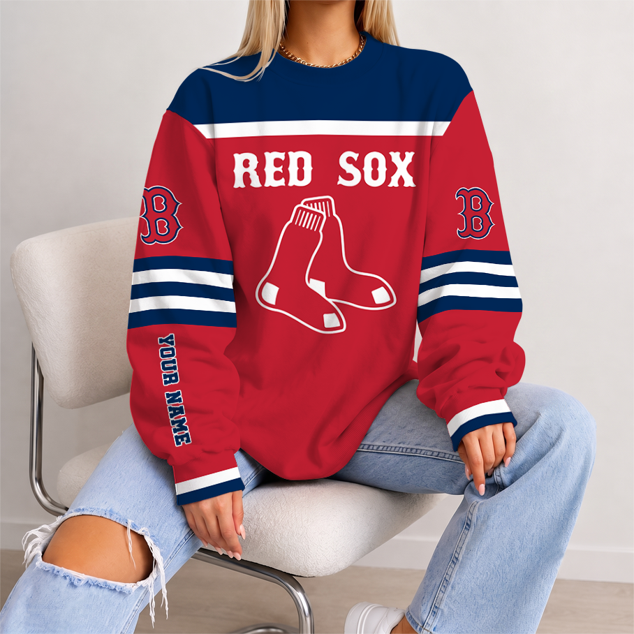 [FLASH SALE] NEW CUSTOMIZED MLB03 BRS BOSTON RED SOX UNISEX SWEATSHIRT