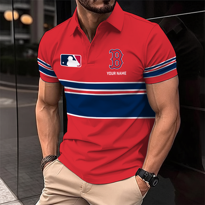 [FLASH SALE] NEW CUSTOMIZED MLB03 BRS BOSTON RED SOX POLO SHIRT