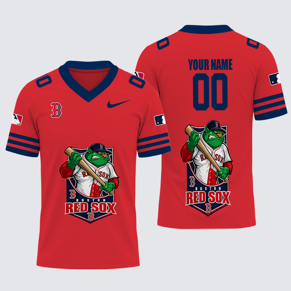 [FLASH SALE] NEW CUSTOMIZED MLB03 BRS BOSTON RED SOX FOOTBALL JERSEY