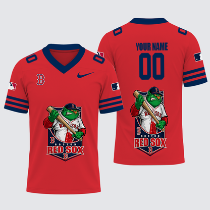 [FLASH SALE] NEW CUSTOMIZED MLB03 BRS BOSTON RED SOX FOOTBALL JERSEY