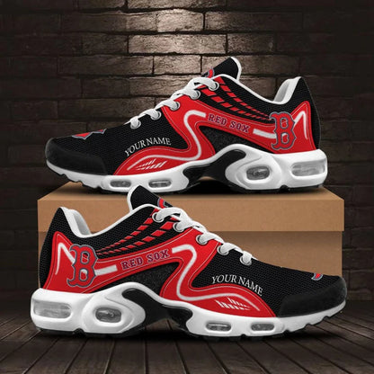 LIMITED EDITION - NEW CUSTOMIZED MLB03 BRS BOSTON RED SOX AIR MAX PLUS SNEAKERS