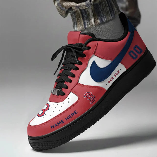 [FLASH SALE] NEW CUSTOMIZED MLB03 BRS BOSTON RED SOX AF1 SHOES