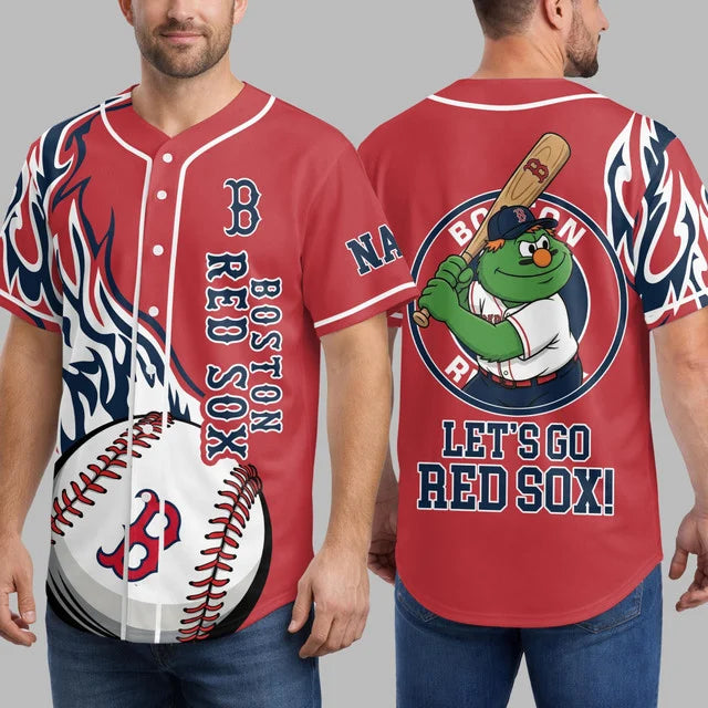 [FLASH SALE] NEW CUSTOMIZED MLB03 BRS BOSTON RED SOX BASEBALL JERSEY