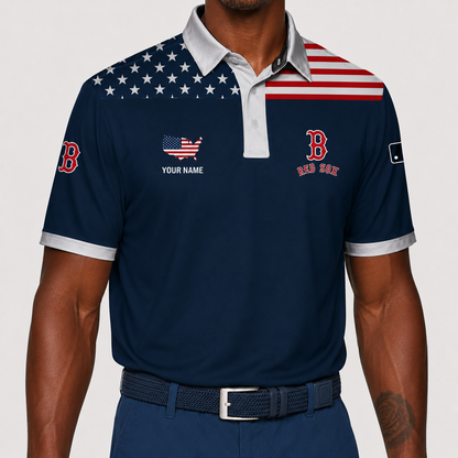 LIMITED EDITION - NEW CUSTOMIZED MLB03 BRS BOSTON RED SOX POLO SHIRT, ZIP POLO SHIRT & T-SHIRTS