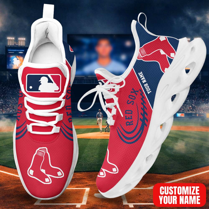 LIMITED EDITION - NEW CUSTOMIZED MLB03 BRS BOSTON RED SOX PREMIUM CLUNKY SNEAKERS