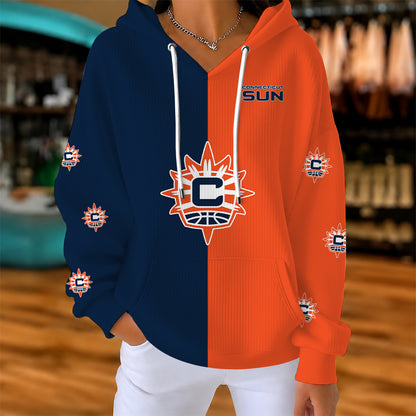 [FAN FAVORITE] NEW CUSTOMIZED WNBA03 CTS CONNECTICUT SUN RIBBED HOODIE & SWEATSHIRT