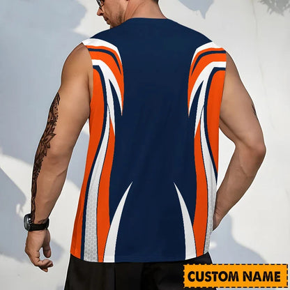 LIMITED EDITION - NEW CUSTOMIZED NHL03 EMO EDMONTON OILERS TANK TOP & GYM SHIRT