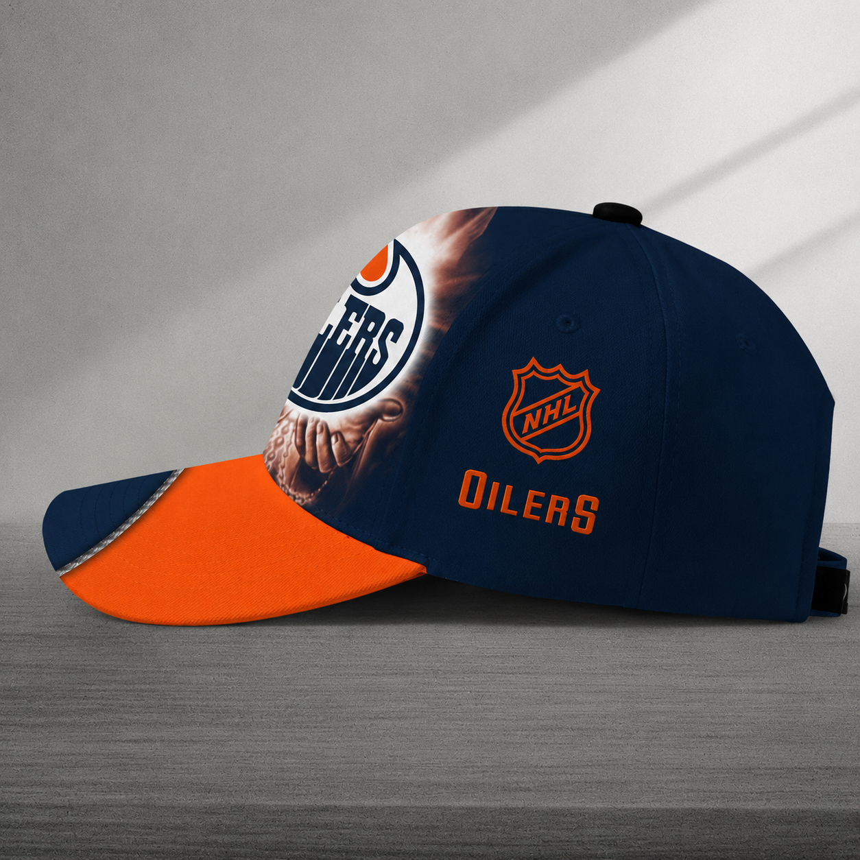 LIMITED EDITION - NEW CUSTOMIZED NHL03 EMO EDMONTON OILERS CLASSIC CAP