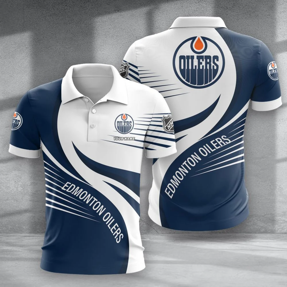 LIMITED EDITION - NEW CUSTOMIZED NHL03 EMO EDMONTON OILERS POLO SHIRT & T-SHIRTS