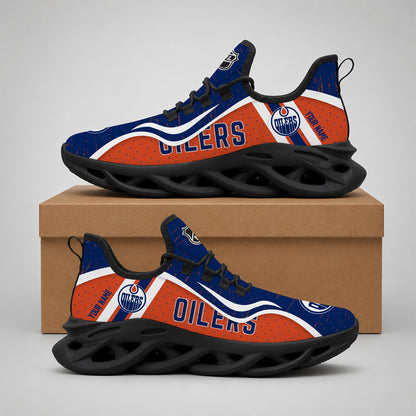 VIRAL EDITION - NEW CUSTOMIZED NHL03 EMO EDMONTON OILERS CLUNKY SNEAKERS