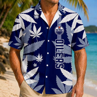 LIMITED EDITION - NEW CUSTOMIZED NHL03 EMO EDMONTON OILERS UNISEX HAWAIIAN SHIRT