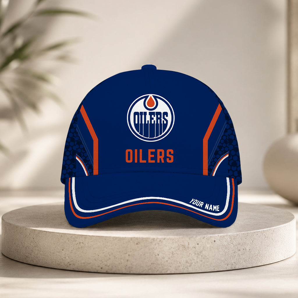 VIRAL EDITION - NEW CUSTOMIZED NHL03 EMO EDMONTON OILERS CLASSIC CAP