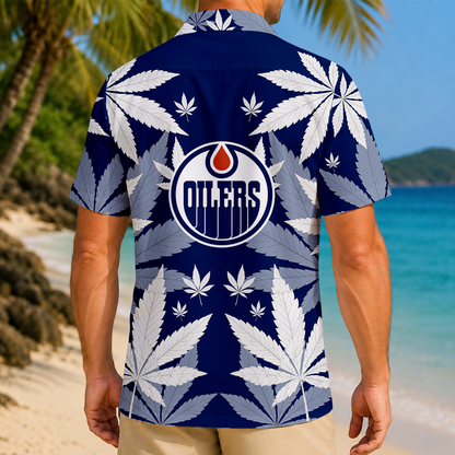 LIMITED EDITION - NEW CUSTOMIZED NHL03 EMO EDMONTON OILERS UNISEX HAWAIIAN SHIRT
