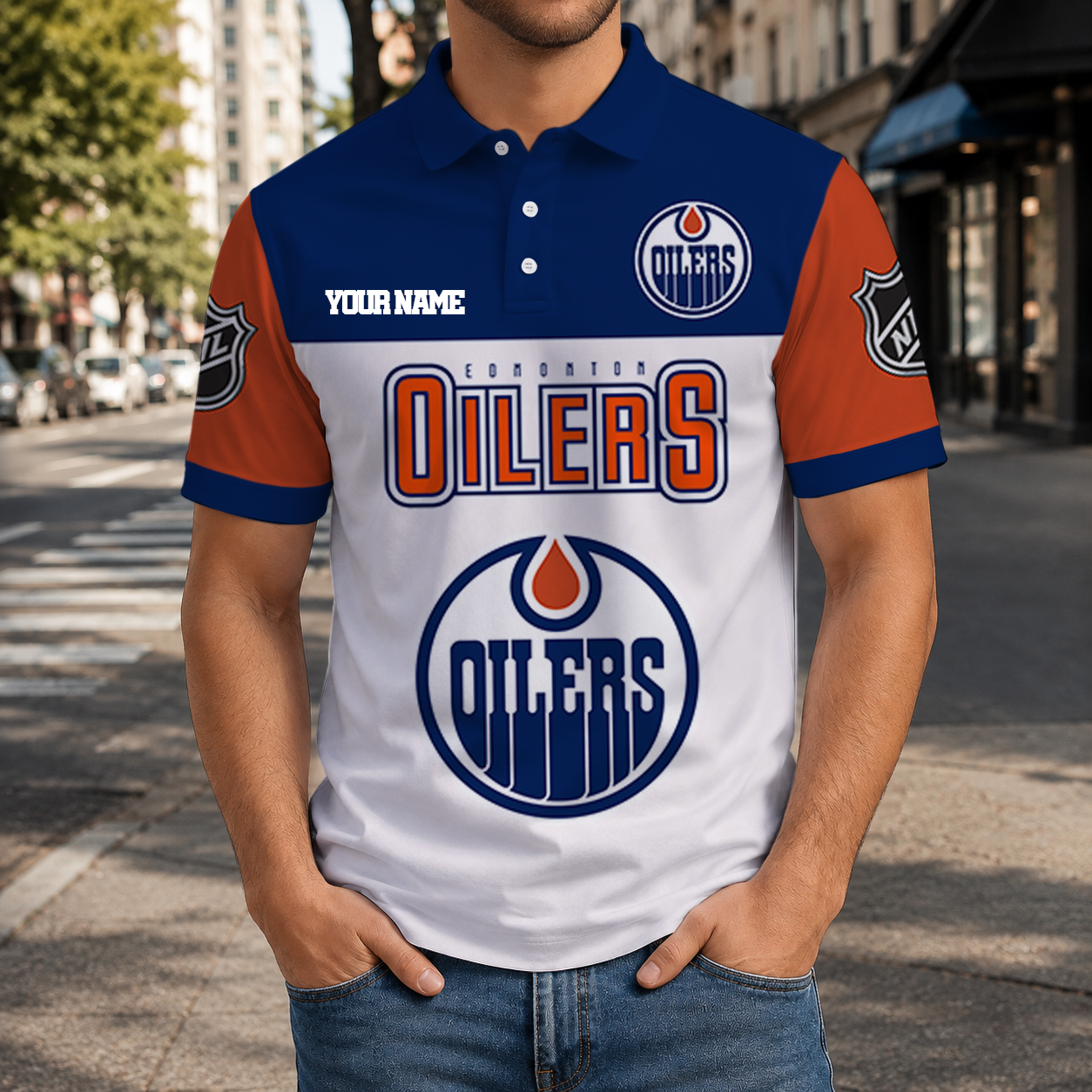 EXCLUSIVE EDITION - NEW CUSTOMIZED NHL03 EMO EDMONTON OILERS T-SHIRT, POLO SHIRT, ZIP POLO SHIRT, SWEATSHIRT, HOODIE & ZIP HOODIE
